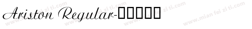 Ariston Regular字体转换